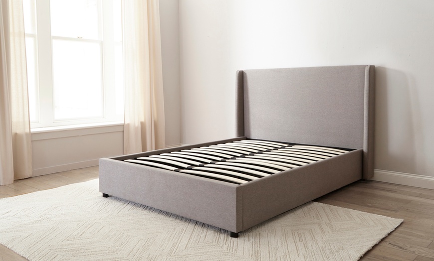 Image 13: DS Living Siena Winged Bed in Grey