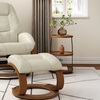 Image 3: Reclining Office Armchair with Footstool