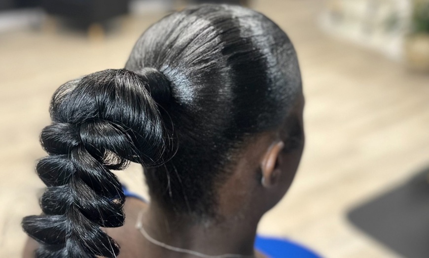 Image 3: Get a Sleek Ponytail or Quick Weave at Raevans Beauty Bar