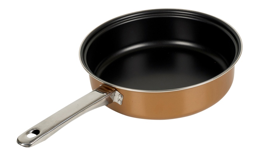 Image 12: Eight-Piece Non-Stick Copper Cookware Set