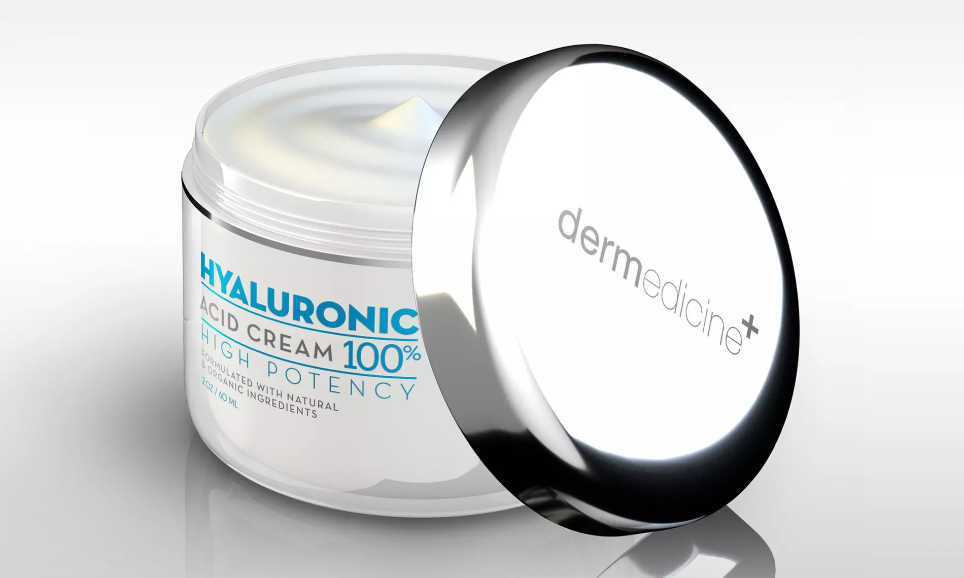 Dermedicine 100% Hyaluronic Acid High Potency Anti-Aging Cream (2 Oz.)