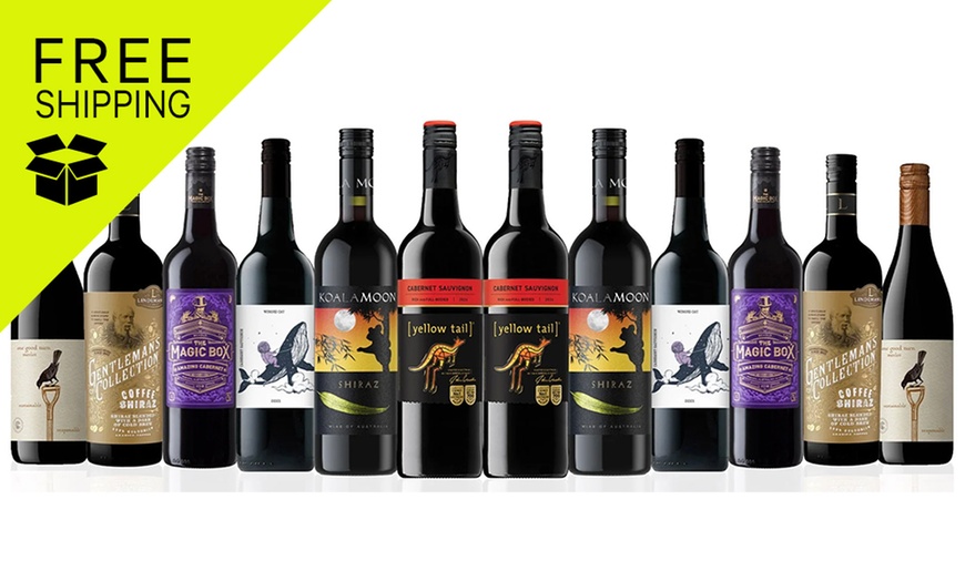 Image 1: Aussie Mixed Reds featuring Yellowtail Cabernet (12 Bottles)
