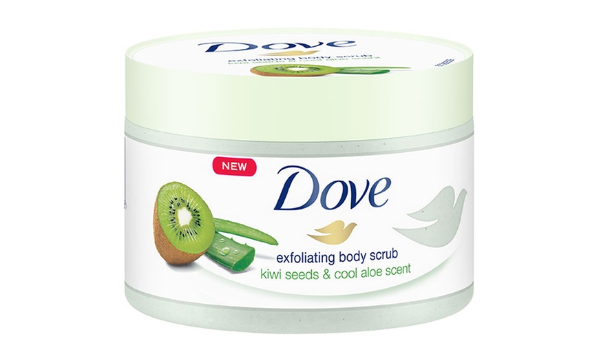 Image 2: One or Two 225ml Dove Body Scrubs