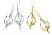 Freshwater Pearl Dangle Earrings in Sterling Silver - Second Medium