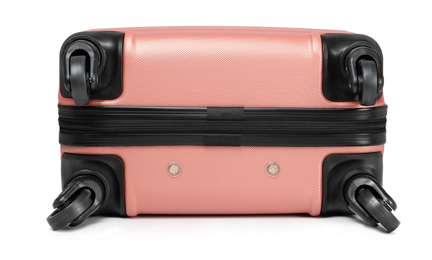 Image 6: Horizontal Design Hard Shell Suitcase Set with Combination Lock