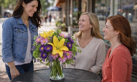 Simply Fabulous Bouquet with Vase & Standard Delivery Included - Blooms Today - Bouquet Specific Deal