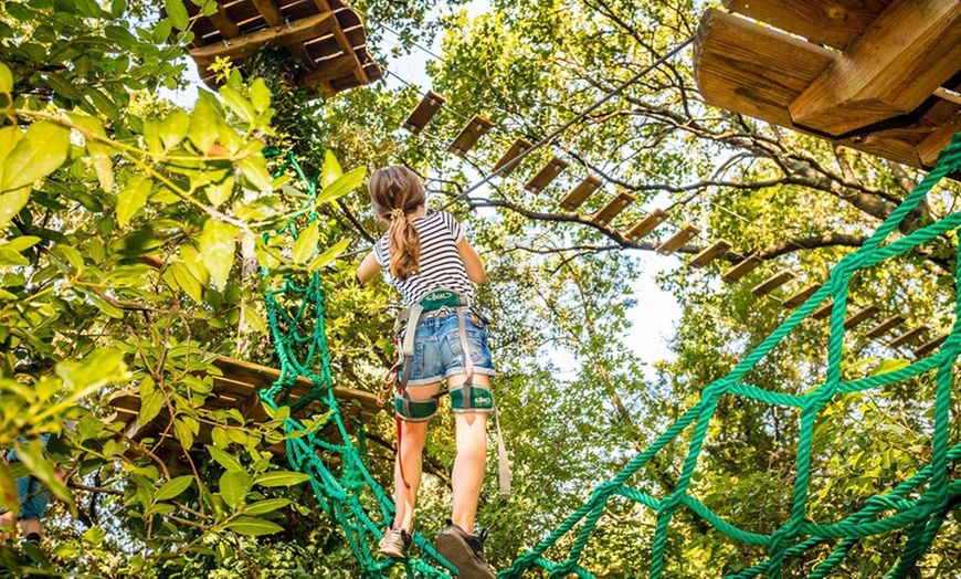 Image 1: Une entrée accrobranche en basse ou haute saison à Adventure Park