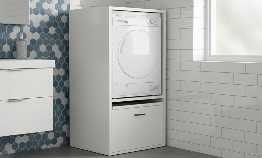 Image 1: Mobile per lavatrice con cassetto integrato