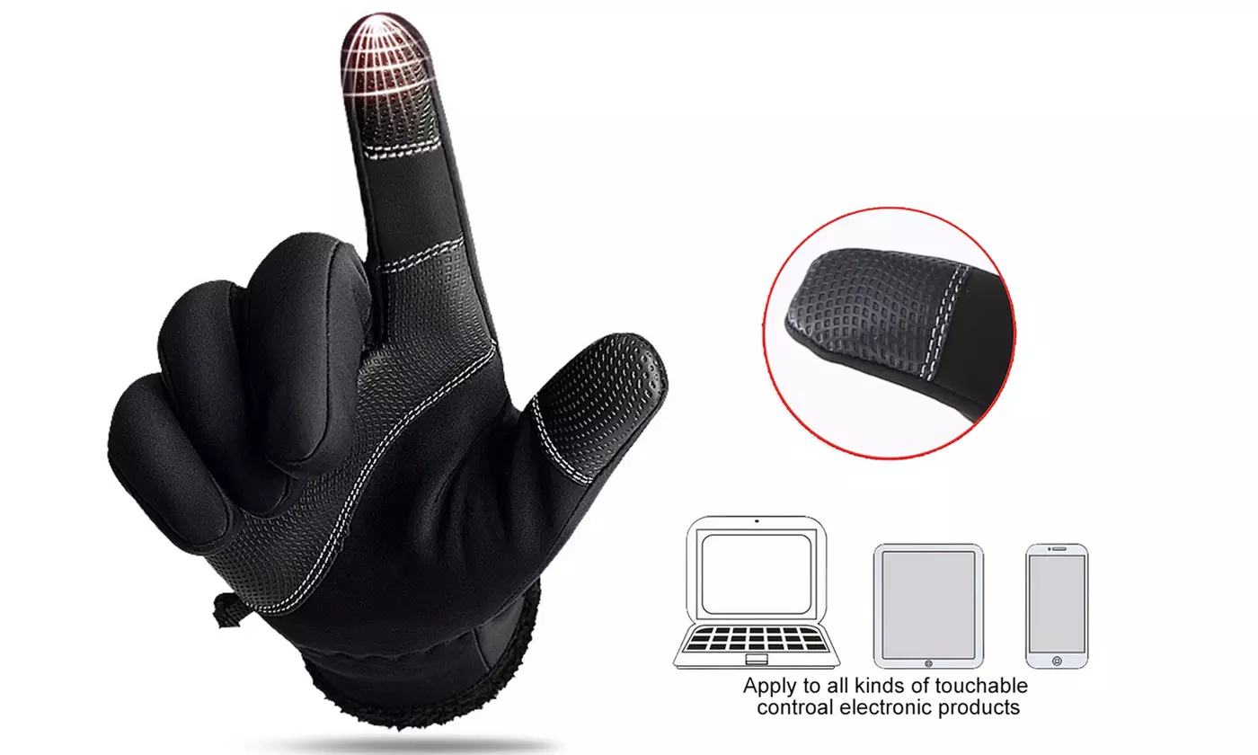 Waterproof Winter Ski Gloves Touch Screen Warm Mittens Snow Snowboarding