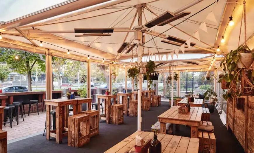 Image 4: Enjoy Garden Vibes with Burger or Pizza with a Drink for Up to 4 