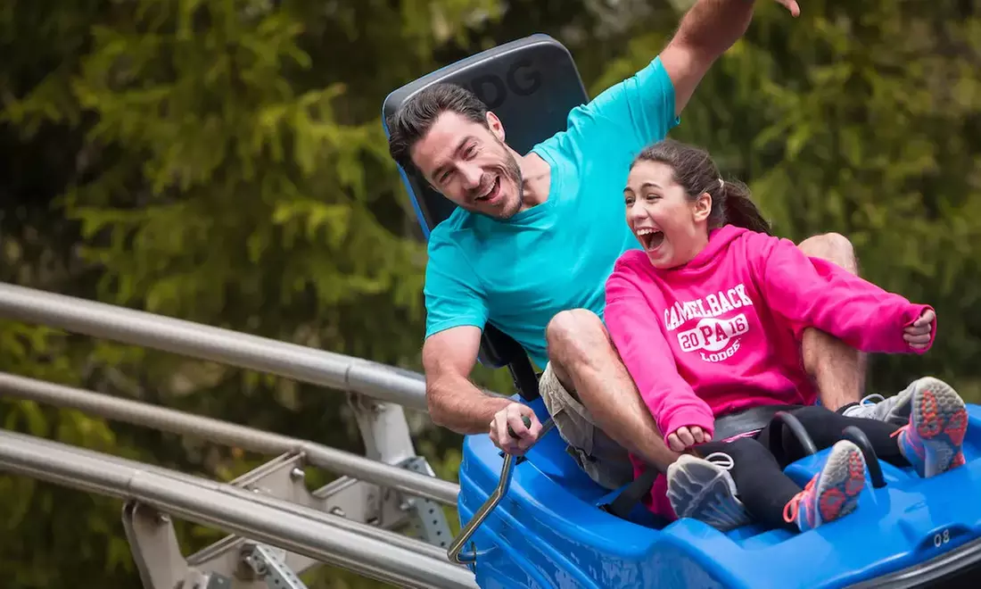 Navigate Twists, Turns & Drops on Camelback Mountain Coaster!