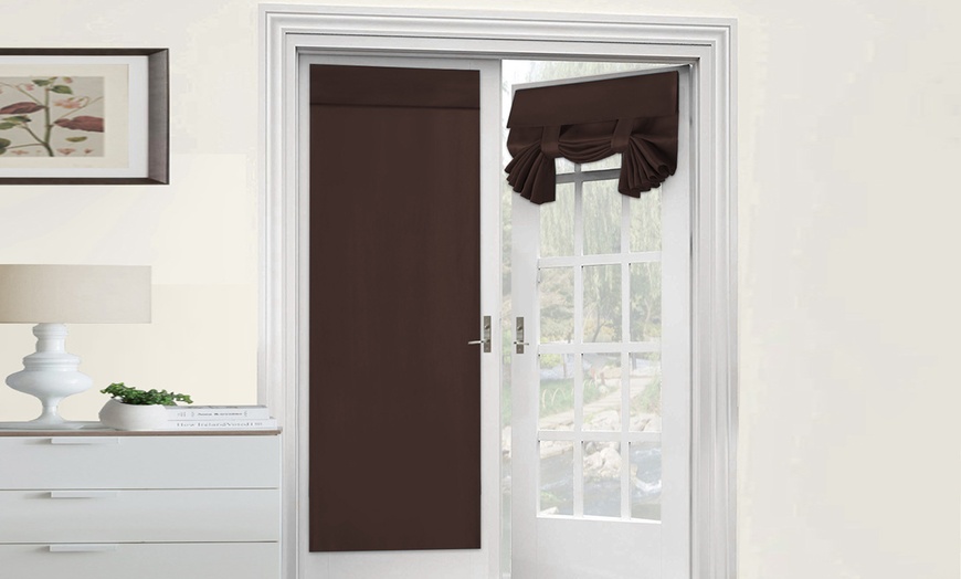 Image 4: Blackout Door Curtain