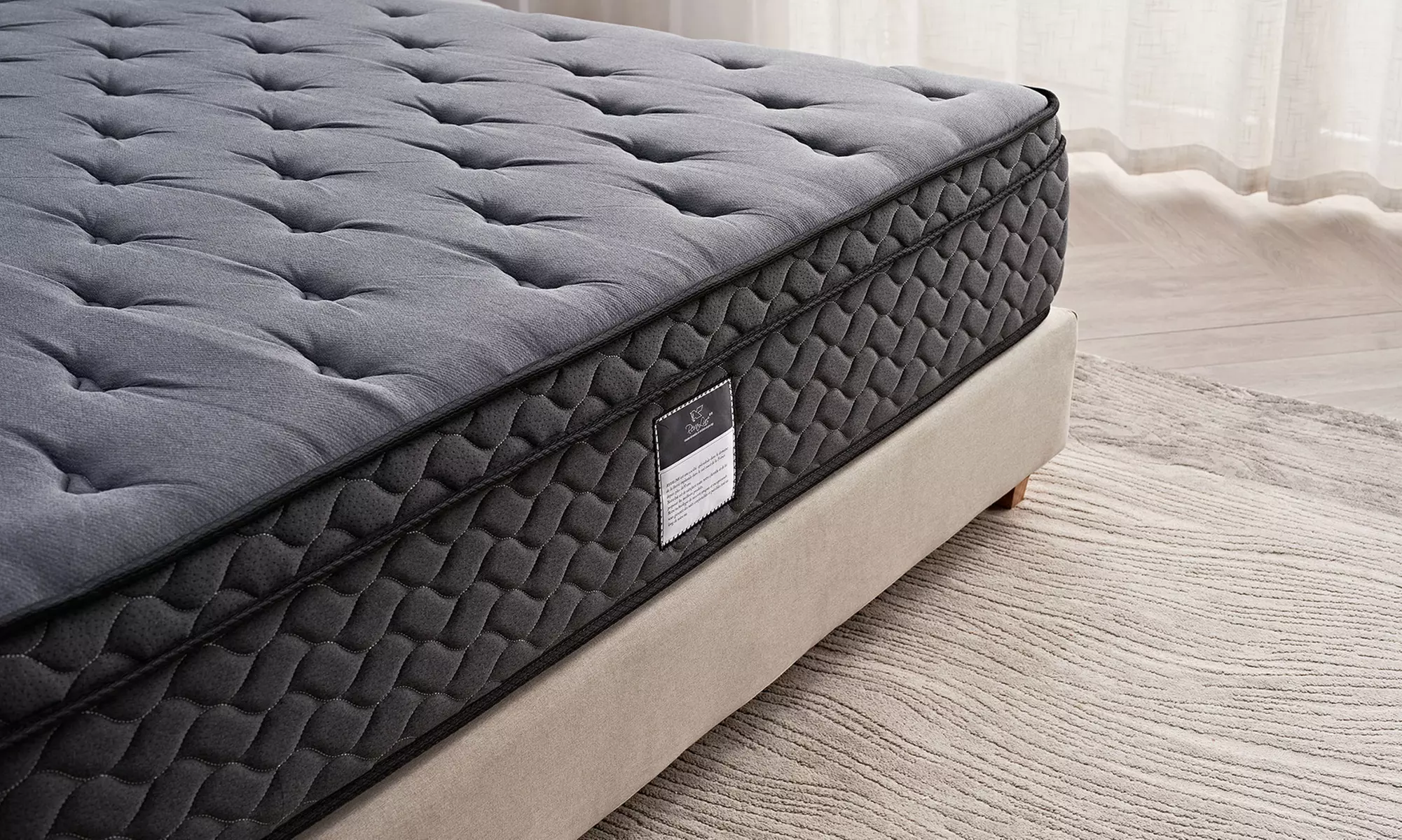 Matelas Luxury 30 cm, mémoire de forme, ressorts ensachés, latex
