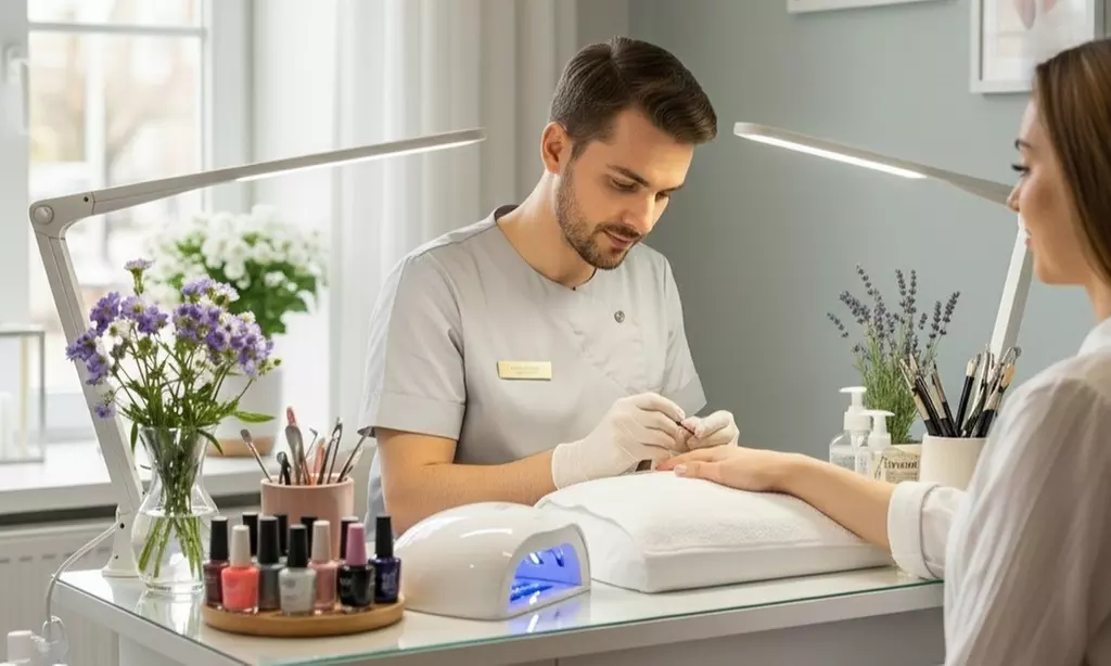 Maniküre oder Pediküre opt. mit Shellack für 1 Person