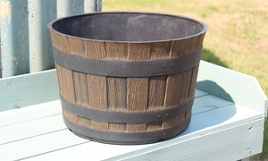 Up to Five Cottage Barrel Garden Planters