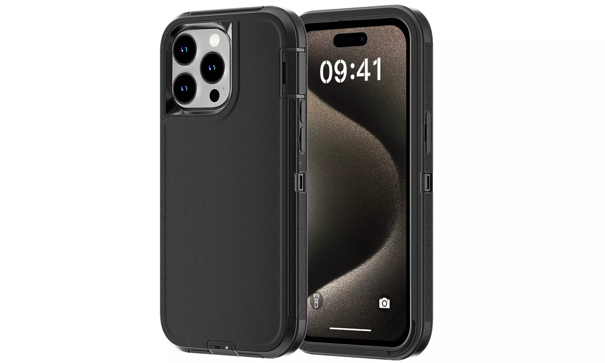 For iPhone 15 Pro Max 6.7 inch Case Heavy Duty Shockproof Rugged Hard Cover