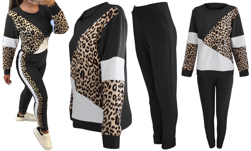 Image 6: Two-Piece Leopard Tracksuit