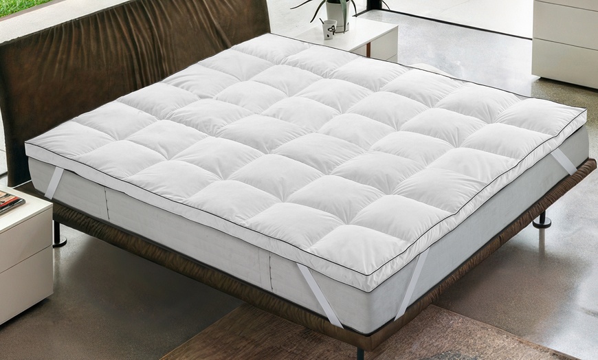 Image 1: Surmatelas en duvet d'oie, 7 cm