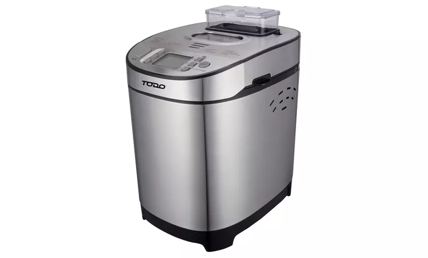 Image 2: TODO Stainless Steel Bread Maker 13 Programs Menu 550W Power