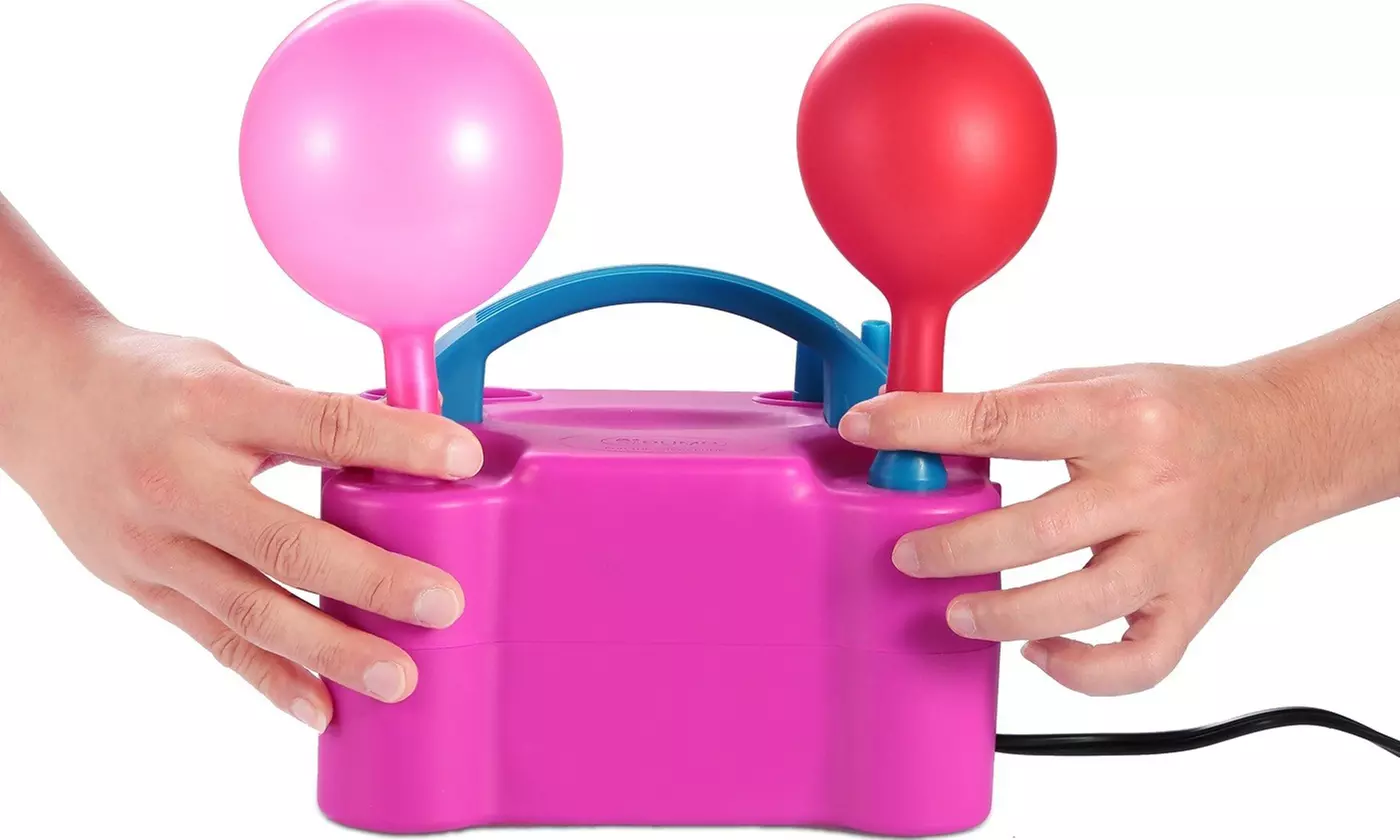 PUMP 600W Dual Nozzle Electric Balloon Pump Air Blower Balloon Inflator