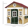 Image 4:  Outsunny Wooden Playhouse for Kids 