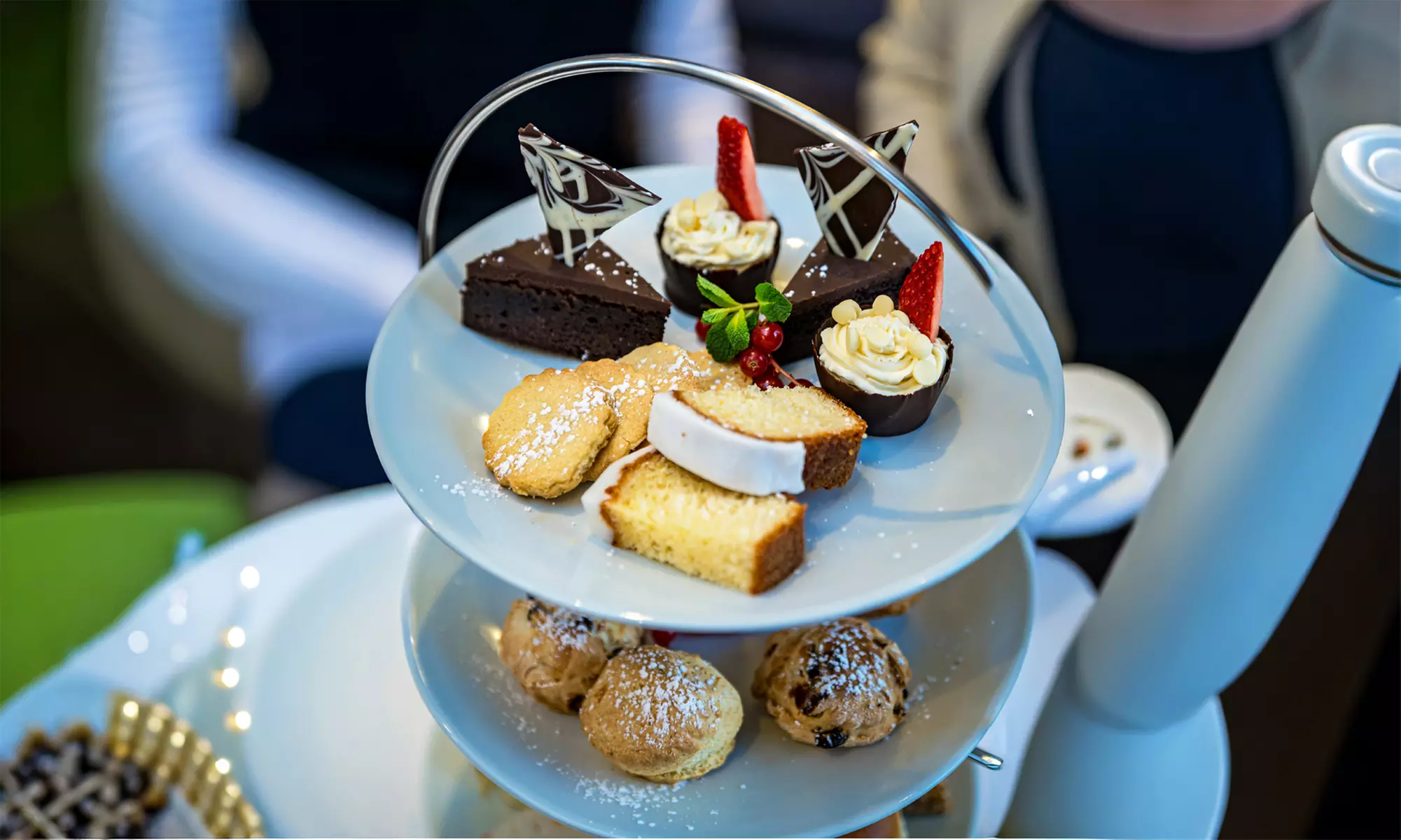 Afternoon Tea & Leisure Access with Optional 50-Minute Treatment for 2
