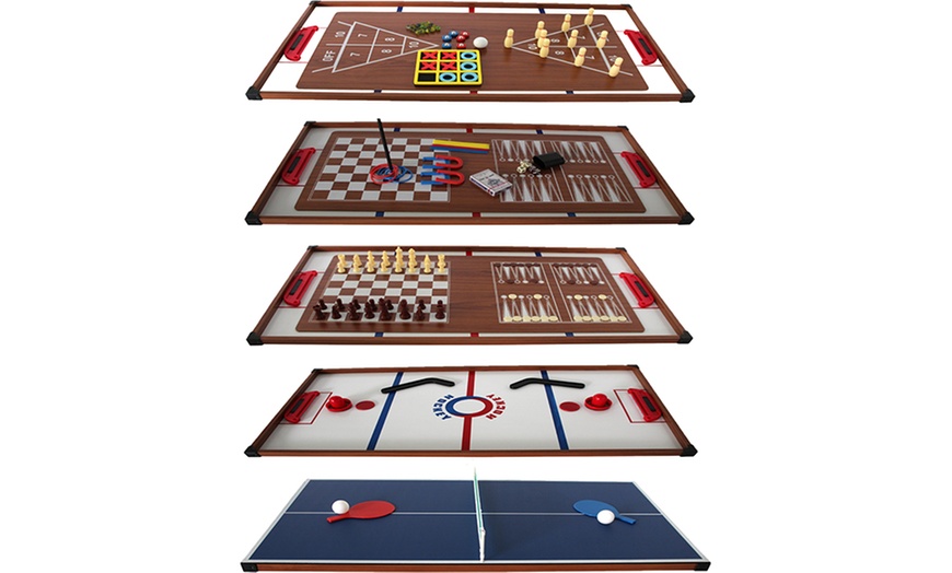 Image 12: Mesa o tablero multijuegos para niños y adultos de Sokker