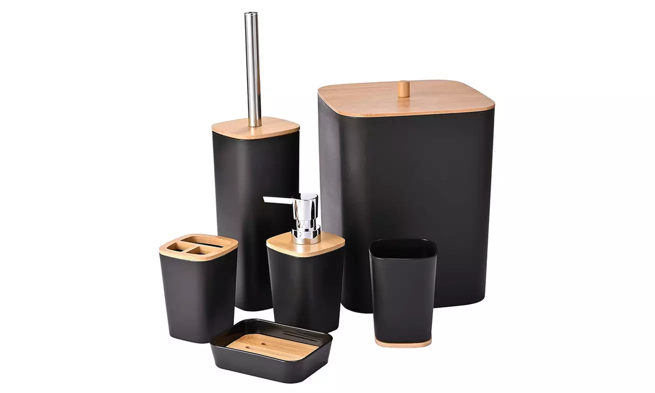 Set complet de 6 accessoires pour salle de bain