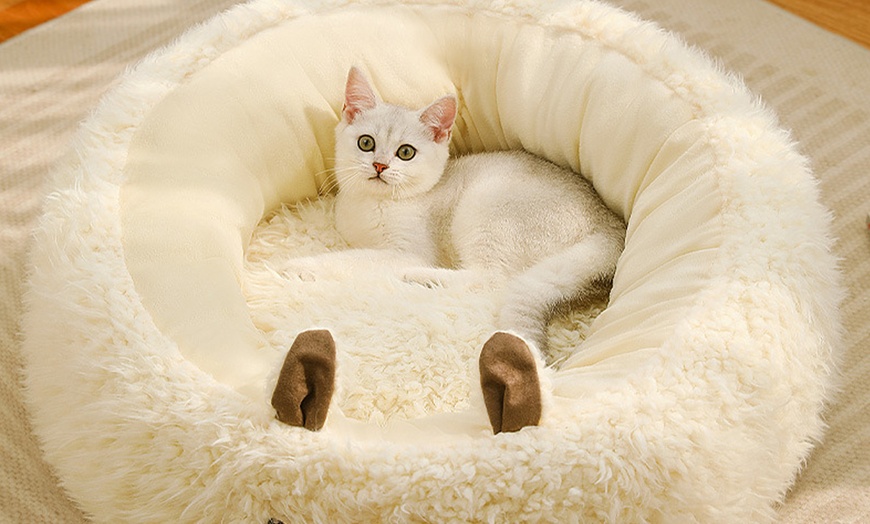 Image 11: Pet Nesting Sleeping Bed - PETBED-WHT, PETBED-GRN, or PETBED-FROG