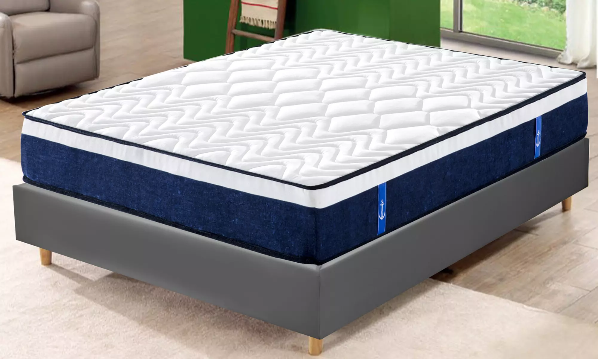 Matelas "Océan", 23 cm, 13 zones de confort, Sampur