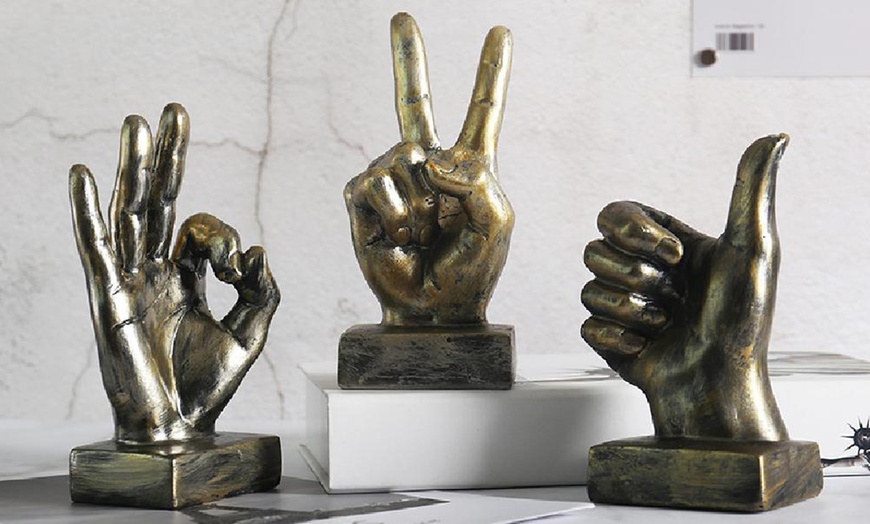 Image 2: Hand Gesture Statue