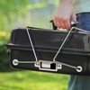 Image 11: Outdoor Garden Foldable Portable BBQ Grill with Heat Control