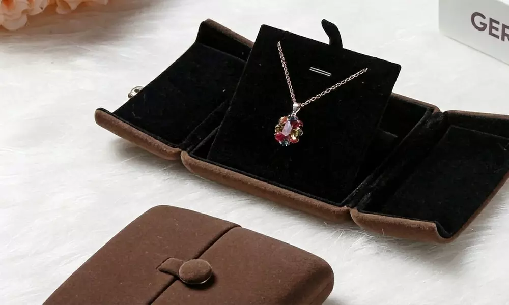 Velvet Jewellery Box with Secure Closure