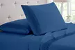 BambooComfort Four-Piece 1800 Thread Count Lace Crochet Deep Pocket Sheet Set  - Second Medium