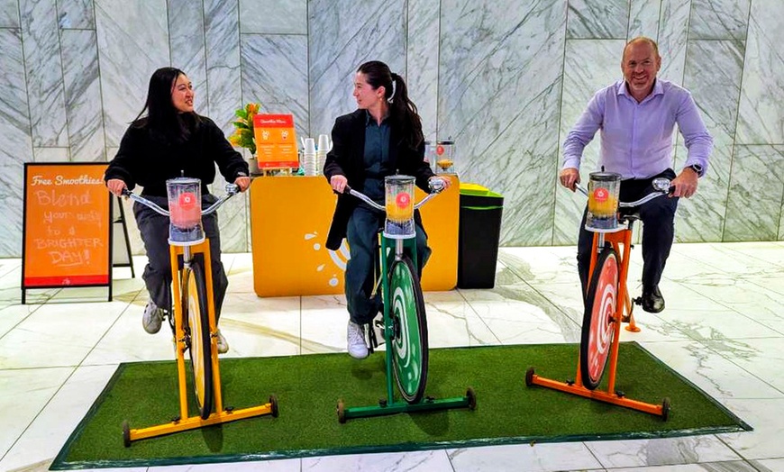 Image 2: Bike n’ Blend Tandem Smoothie Bike Hire: Interactive Event Fun