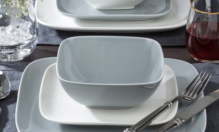 Image 4: Waterside 24-Piece Hampton Square Dinner Set