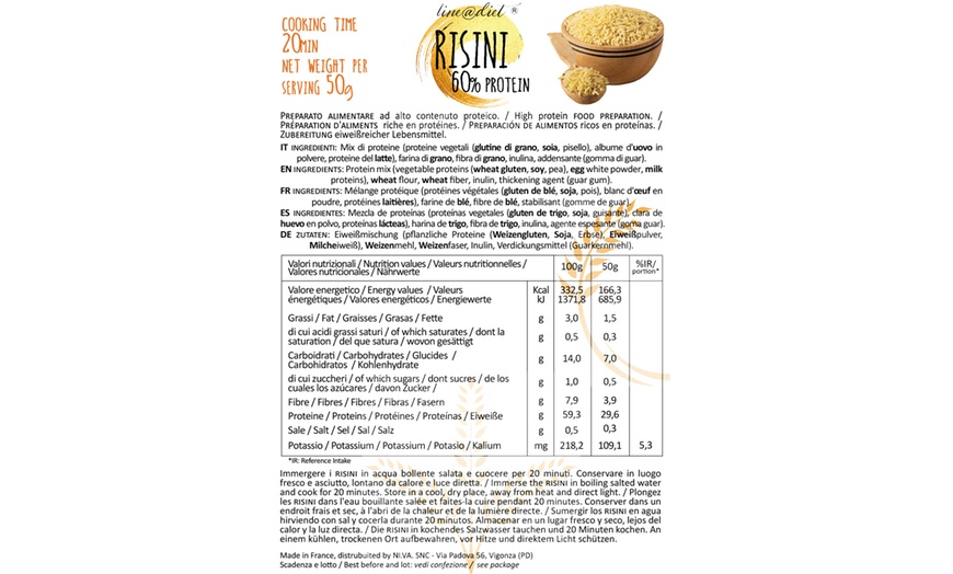 Image 17: Pâtes et riz protéinés Keto Line@ : 5 formats différents