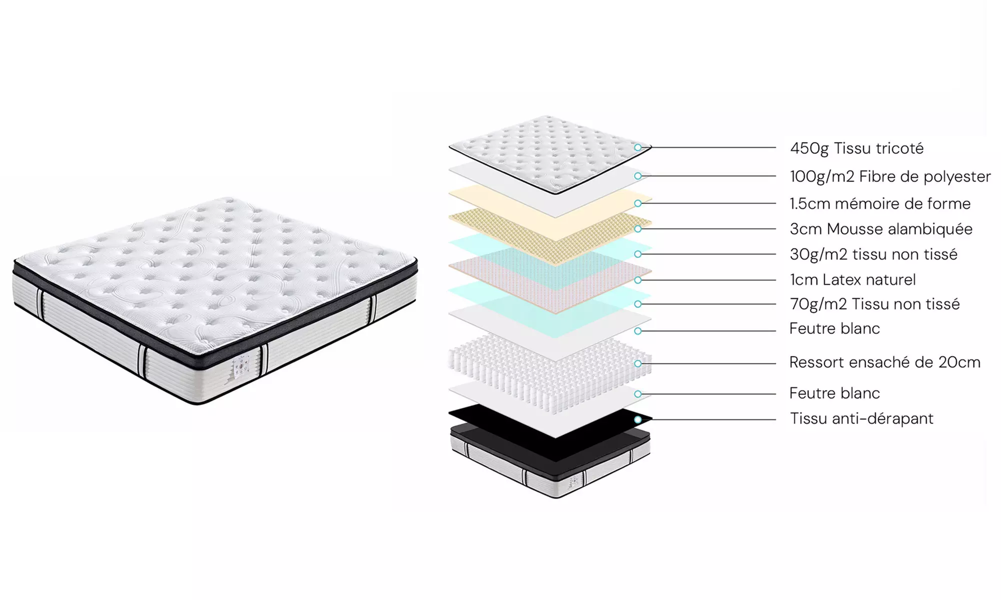 Metallbett im Industriestil - Loft-Kollektion