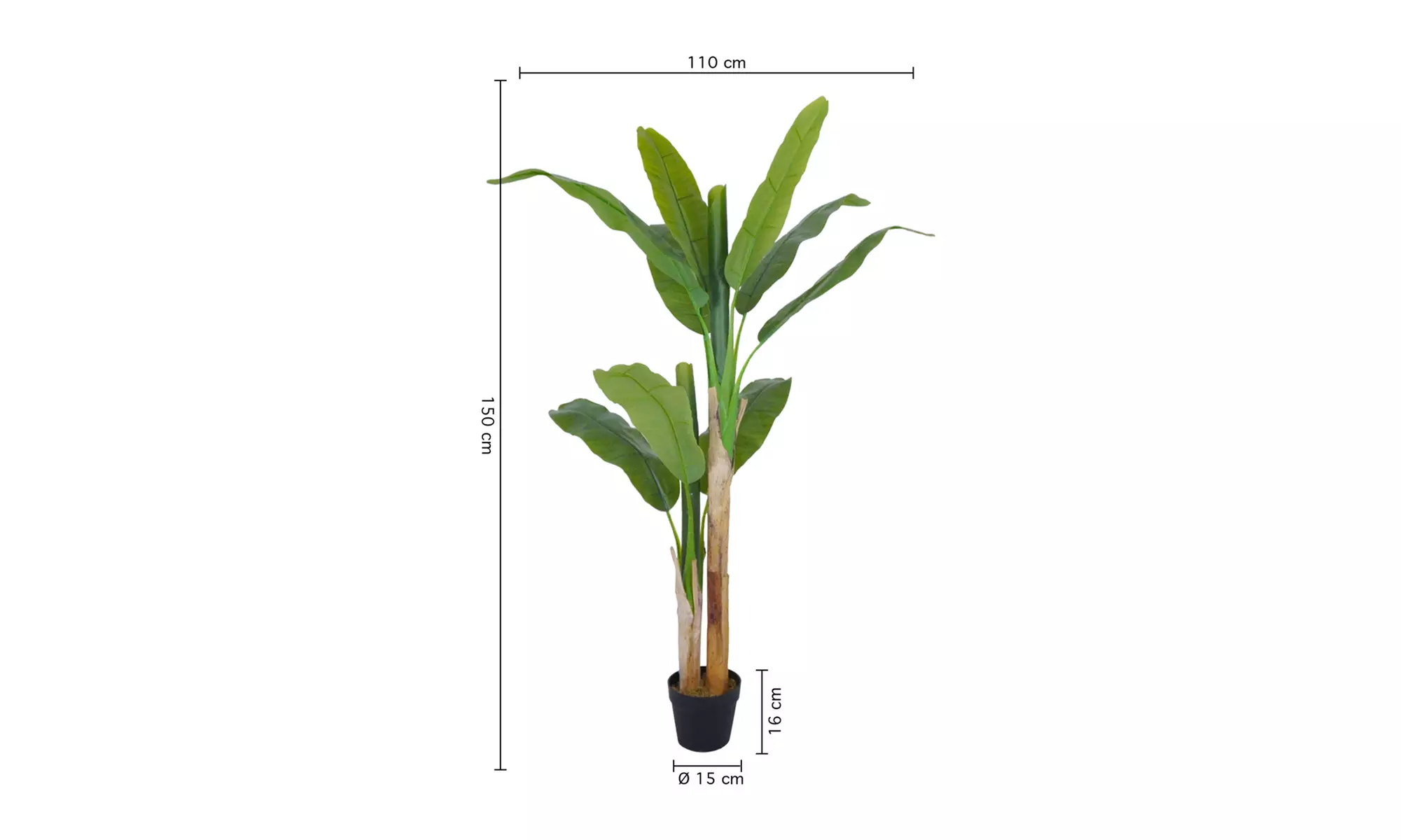 Collezione di piante finte da interno