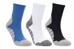 3-Pair Athletic Sweat Wicking Sport Protection Mid Crew Socks - Second Medium