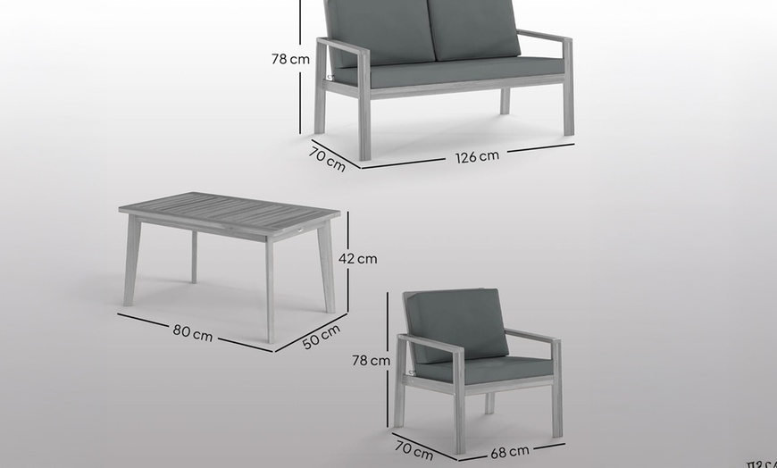 Image 5: Outsunny Four Seater Garden Furniture Set