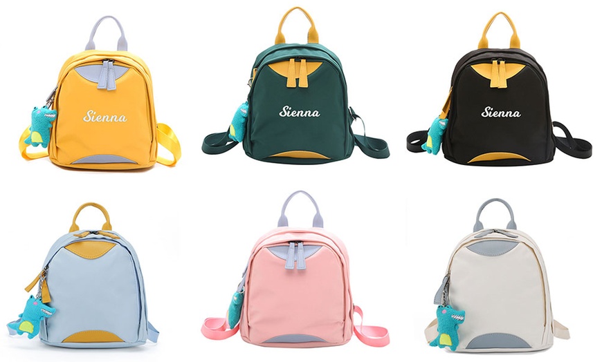 Image 8: One or Two Personalized Embroidery Backpacks in Six Fun Colors