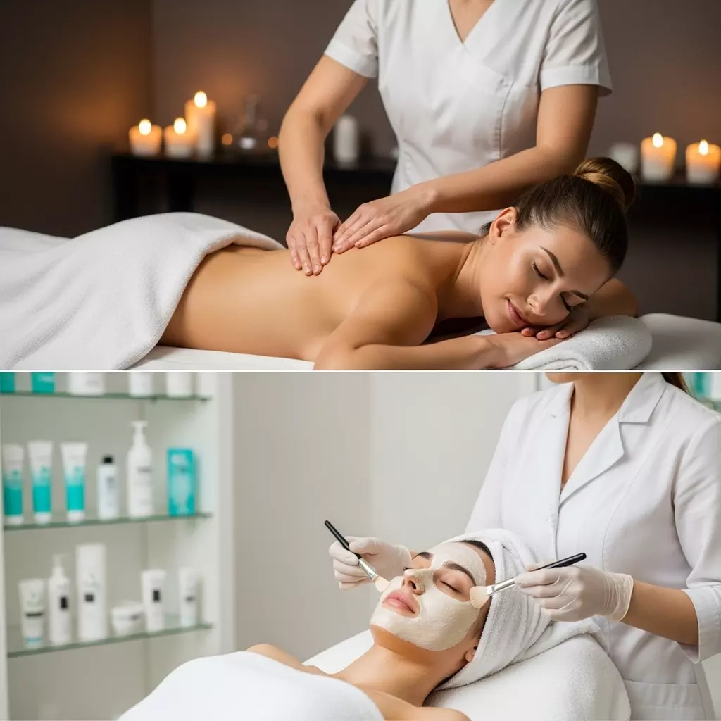 Choice of Massage with Choice of Facial & Optional Add-ons