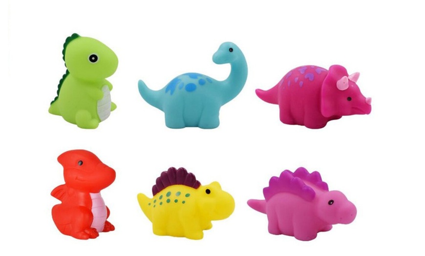 Image 2: Kid's Bathroom Light Up Touch Sensor Dinosaur Toy