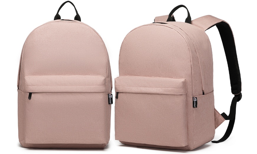 Image 19: Mochila escolar con correas acolchadas y múltiples bolsillos