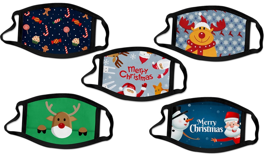 Image 9: Christmas-Themed Face Mask