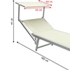 Image 10: Lettino prendisole in alluminio Luxury