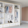 Image 13: Sweden Modern High Gloss Wardrobe with Drawers