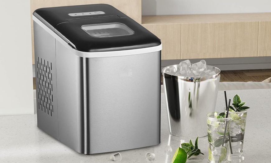 Image 1: HomCom Ice Makers Machine