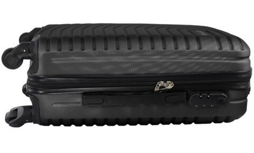 Image 3: 18'' Cabin Suitcase - ABS Hard Shell, Spinner Wheels, Lock